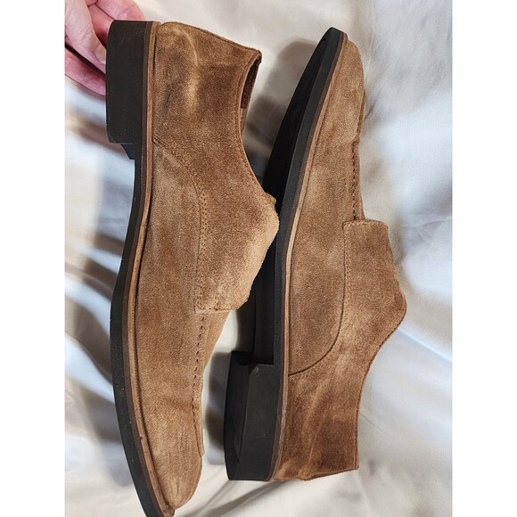 ALAN PAYNE Basel Suede Monk Strap Single Buckle Tan Men Dress Shoes Sz 12 Turkey - Picture 8 of 16